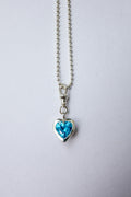 Votive Pendant: Swiss Blue Topaz